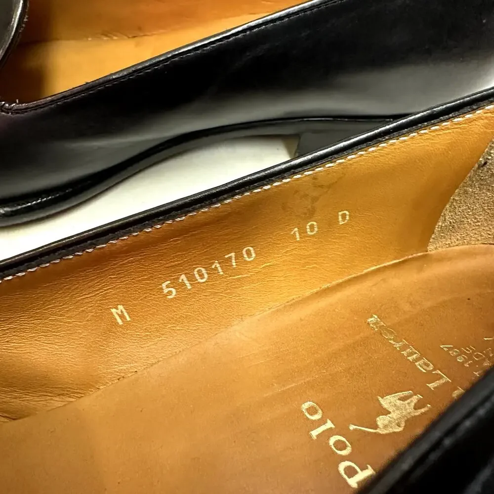 EUC Ralph Lauren Purple Label Formal Slippers Opera Pumps Made in Italy 10 D - Picture 8 of 12